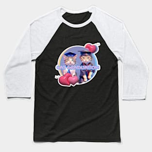 Cat Graduation Baseball T-Shirt